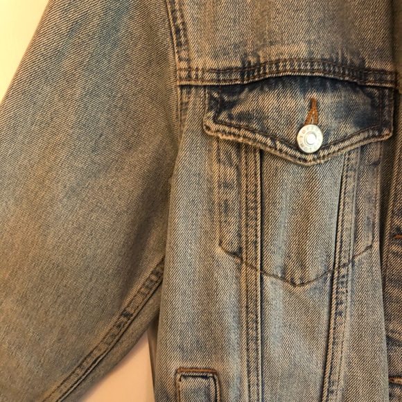 Topshop vintage jean jacket Moto - Picture 5 of 6